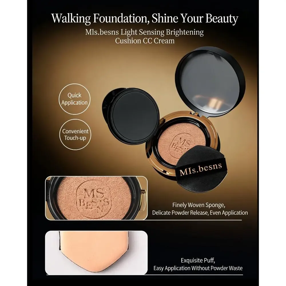 Mls.besns Light Sensory Brightening Skin Air Cushion CC Cream with Refill